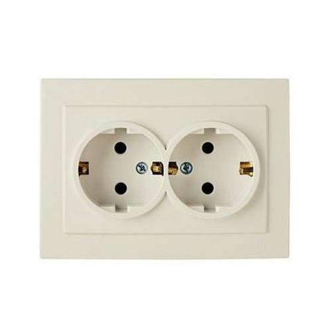 Розетка 2-м СП Пилот с заземл. бел. БЕЛТИЗ RS16-238-Б Bylectrica