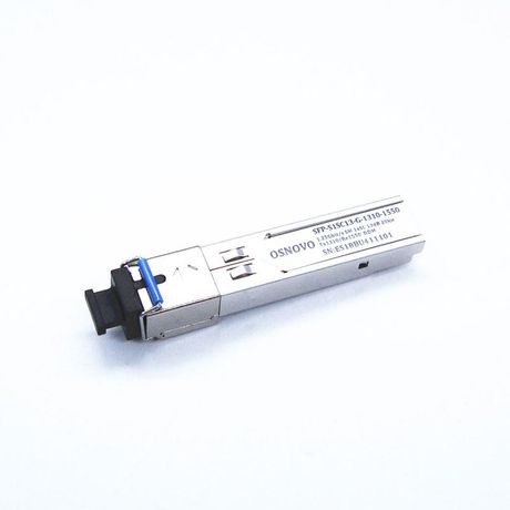 Модуль оптический SFP GE одно волокно SM до 125 Гбит/сек SC 20км Tx:1310/Rx:1550 DDM SFP-S1SC13-G-1310-1550 OSNOVO 1000641272