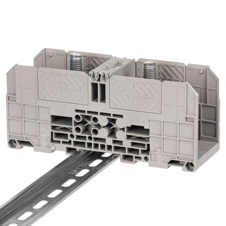 Клемма проходная болтовой зажим 2 точки подключения 185кв.мм сер. DKC FER-185 ДКС