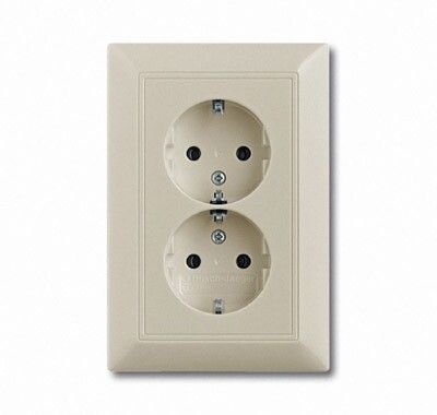 Механизм розетки 2-м Basic сл. кость ABB 2014-0-1463 2CKA002014A1463