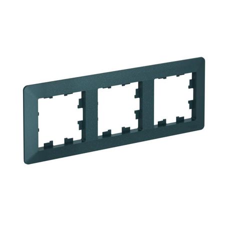 Рамка 3-м AtlasDesign Air изумруд/дым. черн. SE ATN220803 APC