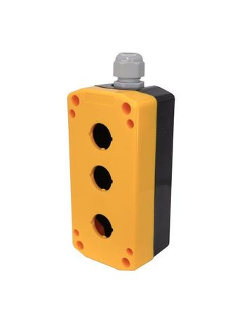 Корпус ПКУ-22/3 3 отверст. d22мм с сальником IP65 желт. крышкой; черн. Электротехник ET518665