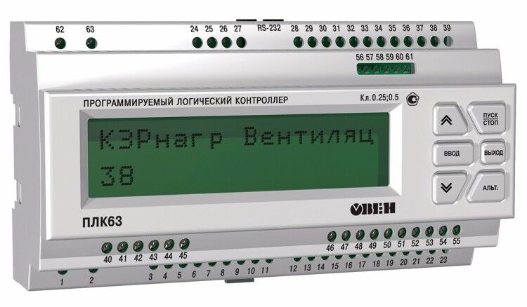 Программируемый логический контроллер ПЛК63-РРРРРР-L | 42796 ОВЕН