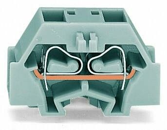 Клемма 4-х проводная 2х(0.08-1.5мм) бок. подключ. сер. (уп.50шт) WAGO 260-331