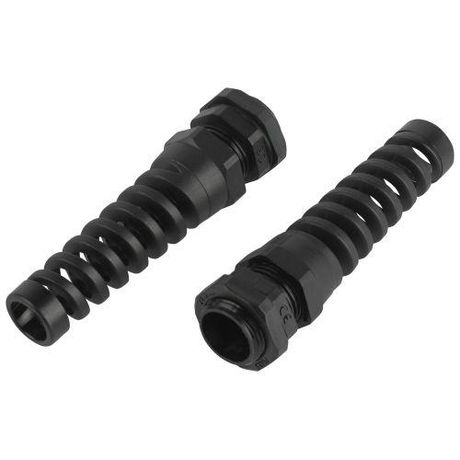 Ввод кабельный сальник NO-224-252 с гибким отводом PGR 13.5 (d отв.20.5 мм/d провод.6-12 мм) IP54 (упаковка 10 штук) - Б0065201 ЭРА