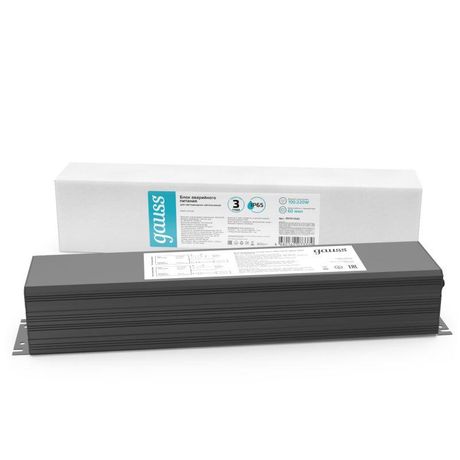 Блок аварийного питания универсальный для светильников БАП 220 Вт 12 Ач LiFePO4 1 ч AC 220В IP65 Алюминий Uвых Universal Gauss - 997911020