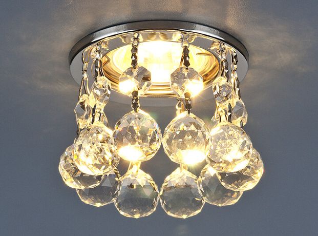 Светильник точечный встраиваемый 2051 MR16 CH/CL хром/прозрачный | a030708 Elektrostandard