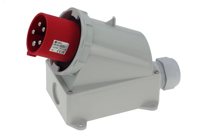 Вилка настенная 63A/400V/3P+N+E/IP67 - 00-00032411 AlpenBox CA361 AlpenBox арт. 00-00032411