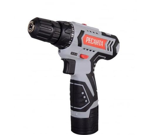 Дрель-шуруповерт аккумуляторная ДА-12-2Л | 75/14/1 РЕСАНТА Huter