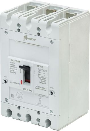 Выключатель автоматический в литом корпусе ВА57-35М-341810-160А-690АС-1600А-НР277AC-1П-УХЛ3 Контактор L250-000146 Legrand