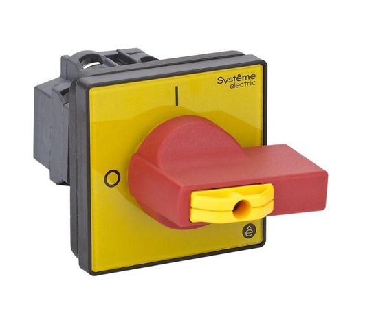 КРАСНОЙ РУКОЯТКОЙ НА ДВЕРЦУ 4 ВИНТА 1 ЗАМОК - MSD20360R ВЫКЛЮЧАТЕЛЬ-РАЗЪЕДИНИТЕЛЬ 3P 20A IP20 С APC