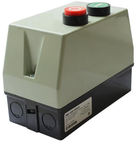 Пускатель ПМЛ-1220 УХЛ4 Б 10А кат. 220В AC 1НО IP54 с реле РТЛ-1006-2 1-1.6А в корпусе пластик. кнопками ПУСК + СТОП Электротехник ET519675