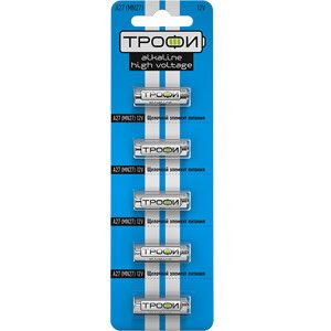Батарейка щелочная (алкалиновая) A27-5BL (100/1000/60000) (27A) | C0034939 ТРОФИ