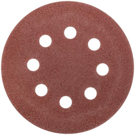 Круг шлифовальные с отверстиями (липучка) алюминий-оксидные 125мм Р 40 (уп.5шт) MOS 39832М