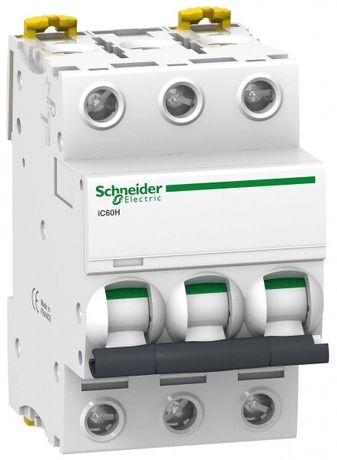 Выключатель автоматический трехполюсный iC60H 50А C 10кА | A9F89350 Schneider Electric