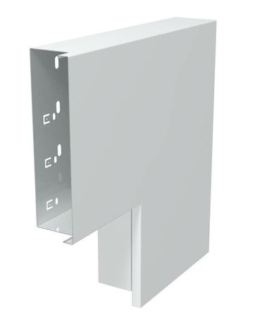 Плоский угол с крышкой кабельного канала LKM 60x200 мм (сталь,белый) (LKM F60200RW) | 6249523 OBO Bettermann
