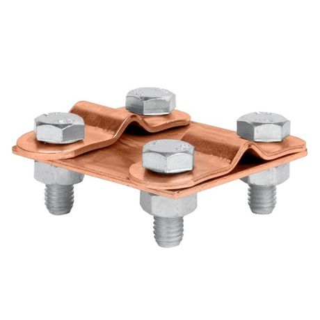 Зажим контрольный прут-прут (пластина 57x57мм) Cu EKF PROxima | lp-55611-cu