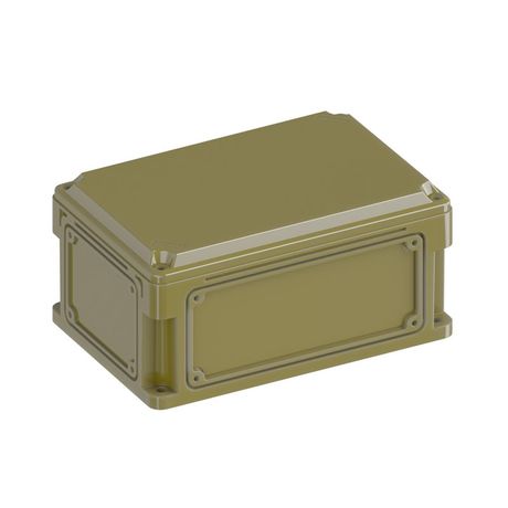 Корпус RAM box без МП 300х200х146 мм, с фланцами, непрозрачная крышка высотой 21 IP66/IP67, RAL6014 | 532210-RAL6014 DKC ДКС