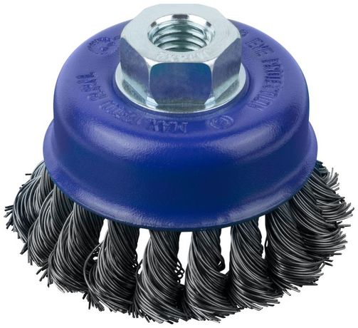 Щетка для УШМ М14 тип "Чашка" крученая витая проволока 0.5мм 75мм блист. Profi Cutop 82-898 РОС