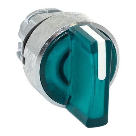 Исполнительный механизм переключателя ХB4 зеленый на 3 положения с фиксацией, подсветкой короткой ручкойой IP65 - XB4BD3FL-G-65 EKF