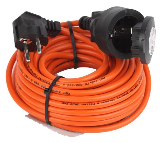 Удлинитель силовой UPx-1e-3x0.75-10m-IP44 в бухте c/з 1 гн 10м ПВС 3х0.75 ЭРА - Б0046810