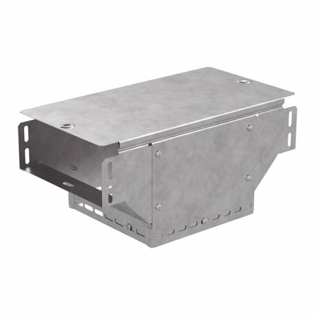 Ответвитель Т-образный вертикал. 200х80 0.7мм Стандарт с крышкой Промрукав PR16.0963 Строитель