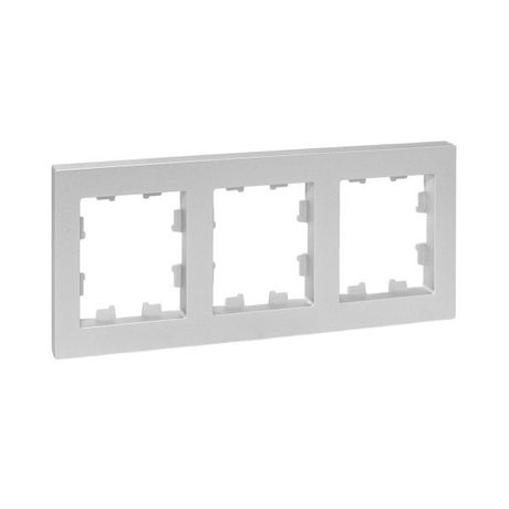 Рамка 3-м Эпика пластик алюм. EKF UP1-FPA-03