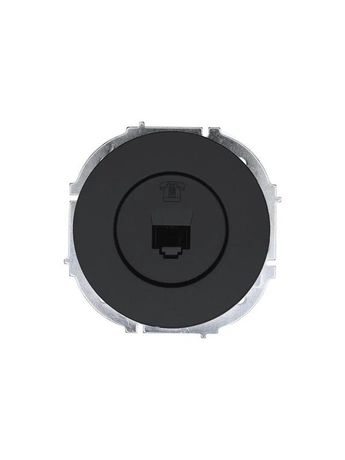 Розетка телефонная СП OSEN RJ11 евро механизм черн. бархат LEZARD 743-4288-137