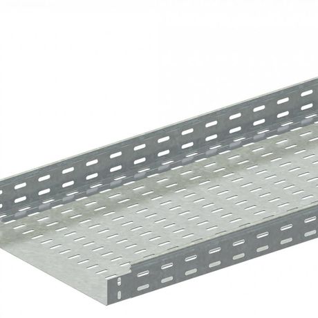 Лоток прямой замковый перфорированный монтаж без соединителей ЛМс-ПЗМ 400х65-0,7ц УТ2,5 (L=3000мм) - Н0122152416 СОЭМИ