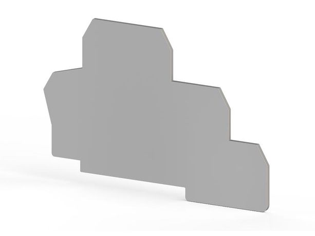 Сегмент концевой на клеммники 2-х ярусные PUK2T сер. NPP Klemsan 450149