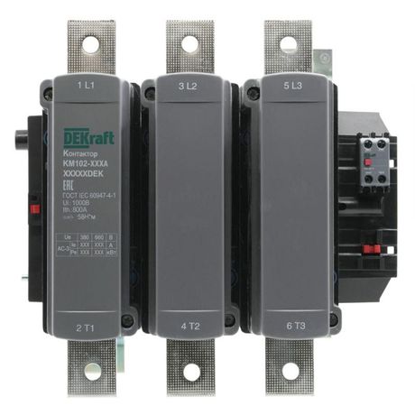 Контактор 800А 110В_АС АС3_ АС4 1НО+1НЗ КМ-102 | 21957DEK DEKraft APC