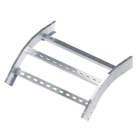 Угол лестничный вертикальный внешний 45град. 50х300 толщ. 3мм R300 в комплекте с крепеж. эл. алюм. DKC ALPW3530K ДКС