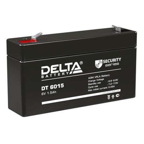 Аккумуляторная батарея ОПС серии DT 6015 6В/1,5Ач | DELTA