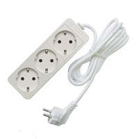 Удлинитель бытовой ТМ Союз 2200 Вт с заземлением 3 гнезда ПВС 7м - 481S-9307