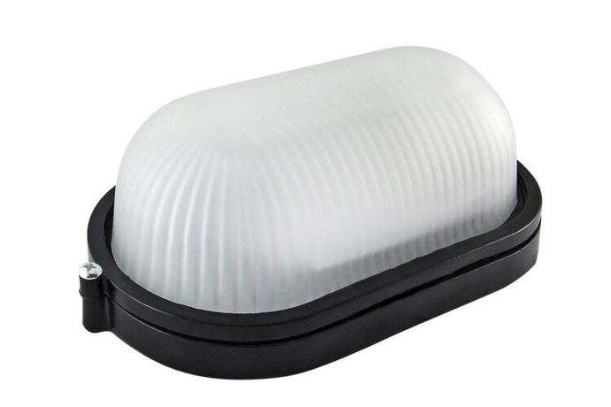 Светильник пылевлагозащищенный под лампу для ЖКХ НПБ 1201 100Вт ЛН E27 IP54 черный овал | SQ0303-0029 TDM