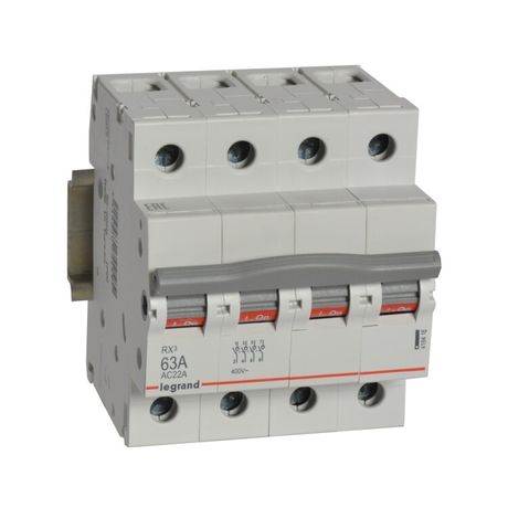 Выключатели-разъединители RX3 - 4П 63 А 4 модуля 419418 Legrand