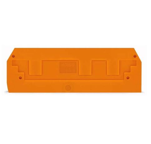 Пластина торцевая и промежут. оранж. WAGO 283-352