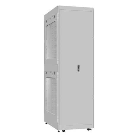 Шкаф серверный 52U 800х1200 передняя дверь: двустворчатая глухой металл IP51. задняя протект IP41. боковые панели: перфорированные. цвет: серый RAL7035 - EX 8252.7562 SYSMATRIX