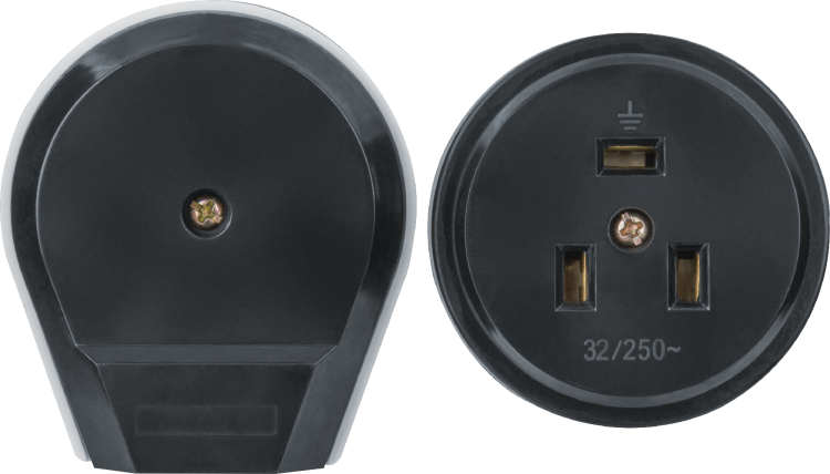 Розетка 14 348 NCA-C03-32A-250-BL IP20 черн. Navigator 14348