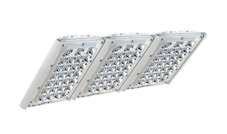 Светильник светодиодный промышленный Unit3 180/21000 K30 21000лм 180Вт 3000K IP67 0,98PF 70Ra (с решеткой) консоль| DU180K30-3K-R-C | Diora
