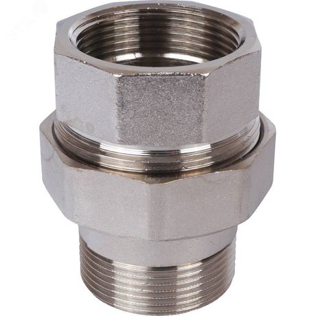 Сгон разъемный ВН 1'1/2 прямой (американка), никелированный - SFT-0045-000112 STOUT RG008Q1DK0CPUS