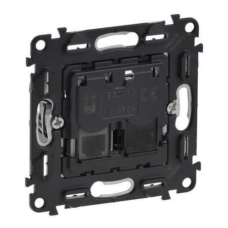 Механизм розетки компьютерной + телефонной 2-м СП Valena In'matic RJ45 RJ11 кат.6 UTP комбинир. Leg 753032 Legrand
