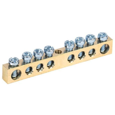 Шина PEN ''земля-ноль'' 6х9 мм 8х1 (8 группхкрепеж по центру), REXANT - 11-2372 MEET