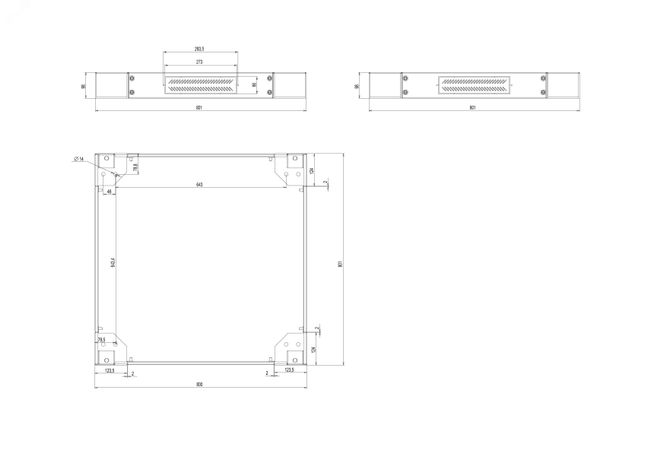 Цоколь 800х800х100мм (ШхГхВ). для шкафов серии TTB. цвет серый (RAL 7035) - TLT2-881-RAL7035 Hyperline 493062