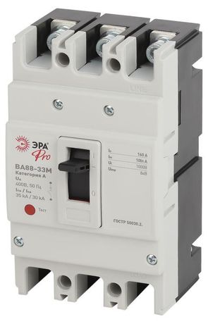 Автоматический выключатель ВА88-33М PRO SVA20-3-0100-E 3Р 100А 35кА | Б0051921 ЭРА