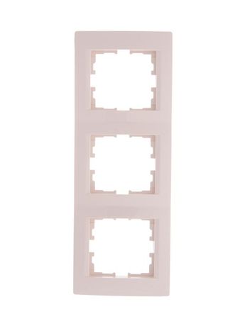 Рамка 3-м Karina вертикал. крем. LEZARD 707-0300-153