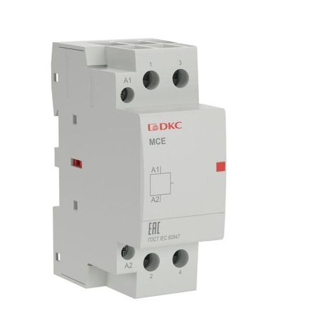 Контактор модульный YON max типа MCE, 2P, 40A, 240В, 2НО | MCE-40-20-A240 DKC ДКС