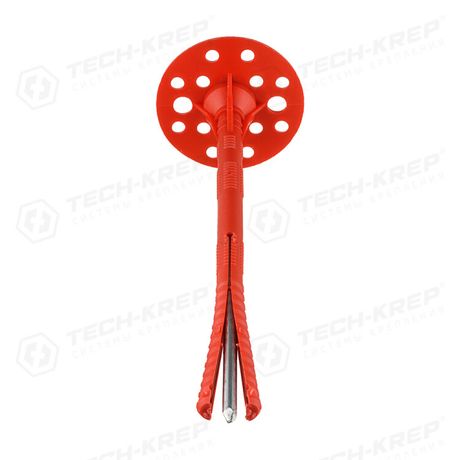 Дюбель для теплоизоляции с термоголовкой 10х200 (25 шт) - пакет ( 1,091 кг) | 124472 Tech-KREP