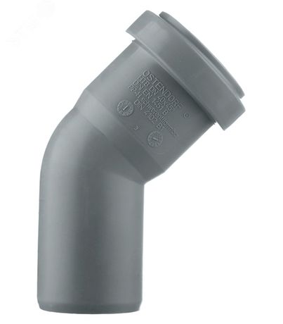 Отвод канализационный 40 х 45 град. - 111120 Ostendorf