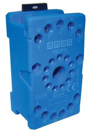 Колодка на 11 выводов син. EMAS RS1P11M1